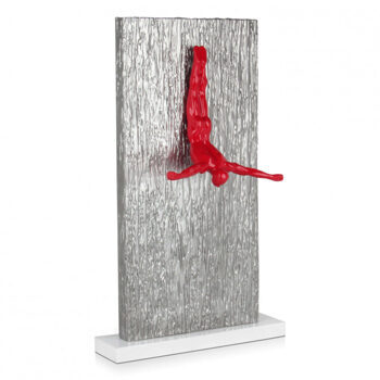 Design sculpture artificial jumper 63 cm - Red
