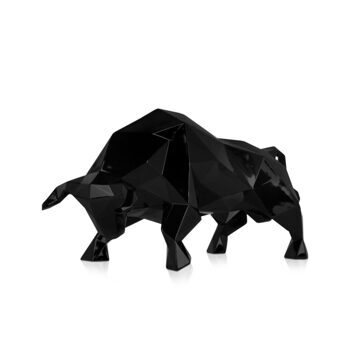 Design sculpture "Taurus" 48 x 25 cm - Black