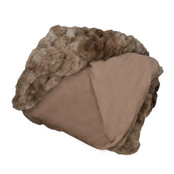 High-quality cuddly blanket "Luxury" 150 x 200 cm, brown