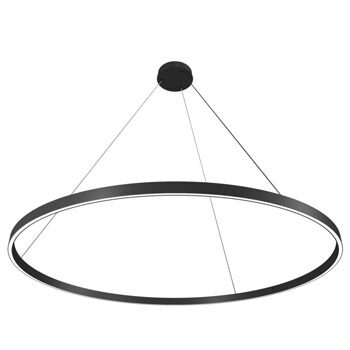 Lampe LED à suspendre "Rim Black" Ø 100 cm