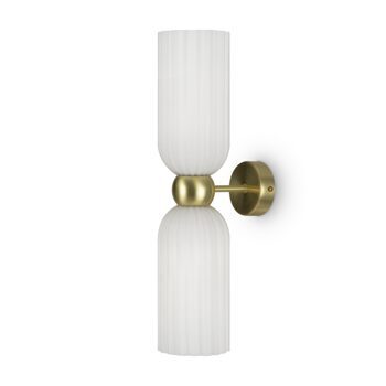 Elegante Wandlampe „Antic II“ Opalglas Ø 10 x 43.5 cm
