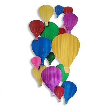 3D-Wandskulptur „Balloons“ 92x48 cm