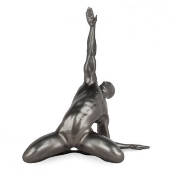 Design-Skulptur „Grosse Anrufung“ 55 x 46 cm - Grau