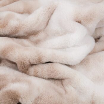 High-quality, luxurious cuddly blanket "Rumba", taupe