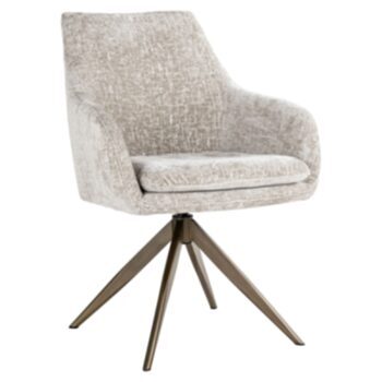Swivel design armchair "Lisonne" - Pearl Island