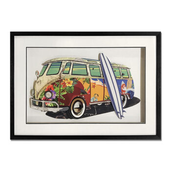 3D-Effekt Bild „VW Van“ 50x70 cm