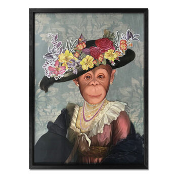 3D-Effekt Bild „Monkey I“ 80x60 cm