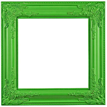 Decorative baroque frame "Venice" 42 x 42 cm - Green