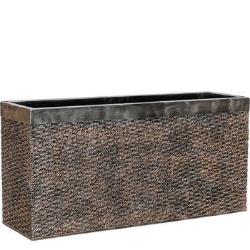 Grosser Blumentopf „Luxe Lite Universe Layer Rectangle“ 100 x 50 cm - Bronze