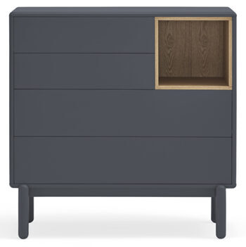 Design chest of drawers "Corvo" anthracite 90 x 90 cm