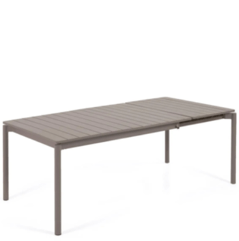 Extendable garden table "Zaltano" 140-200 x 90 cm - Taupe Matt