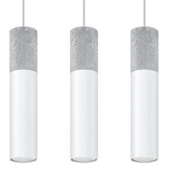 Modern pendant lamp "Borgio III" - White