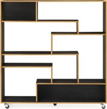 Shelf & Room Divider Southbury Black 140 x 143 cm