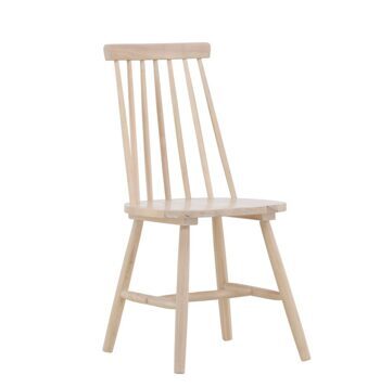 Solid wood chair "Lönneberga II" - Whitewash