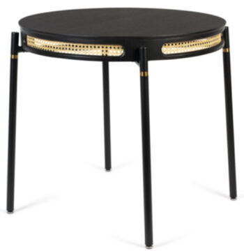 Round design dining table "Don`t stop the Webbing" Ø 80/ H 76 cm