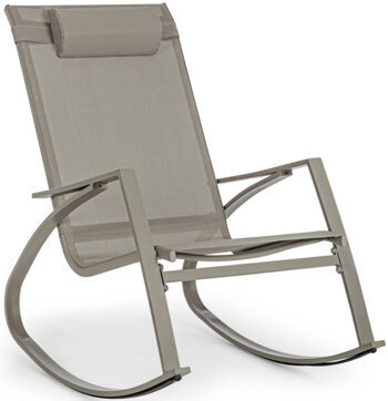 Demid" outdoor rocking chair - taupe