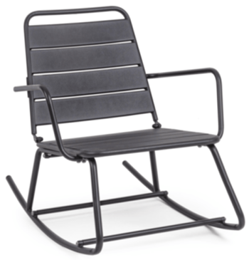 Outdoor rocking chair "Lillian" - anthracite