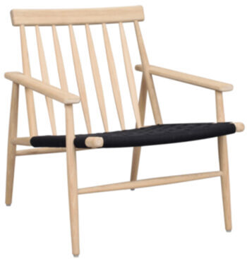 Design lounge chair "Canwood" made of solid sustainable European oak wood - light oak