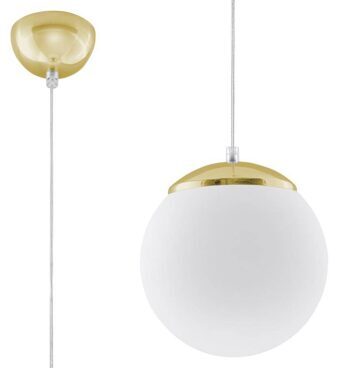 Modern pendant lamp "Ugo XX" - gold