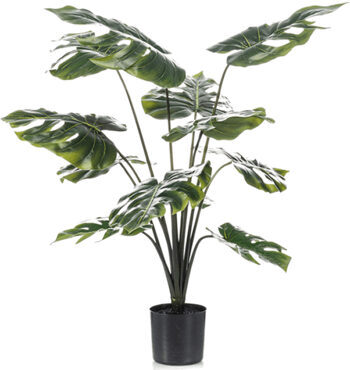 Lifelike artificial plant "Monstera Tuff", Ø 70/ height 80 cm