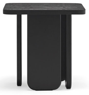 Table d'appoint design "ARQ" Black 48 x 48 cm