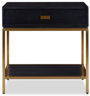 Side table Levi 65 x 65 cm - Black / Gold