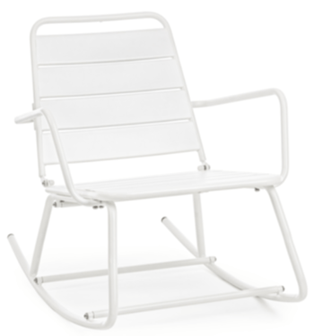 Outdoor rocking chair "Lillian" - White