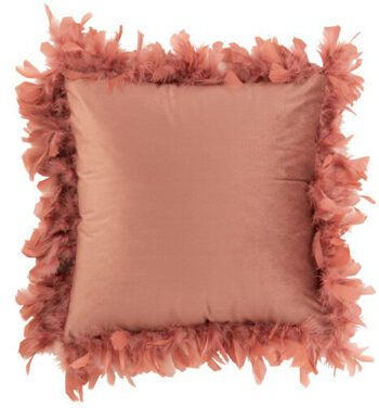 Velvet cushion "Luxury* 45x45 cm - Coral