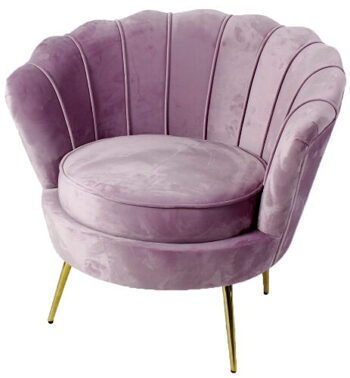 Purple lounge chair "Audrey"