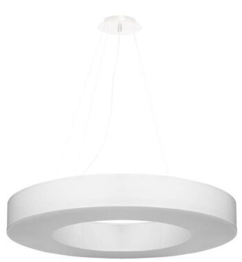 Modern chandelier "Saturno Slim LXX" - White
