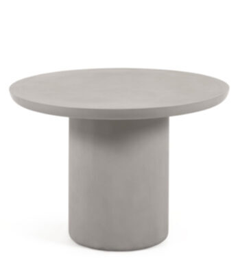 Table de jardin "Taimi" en ciment Ø 110 cm - Gris