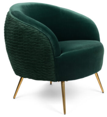 Design armchair "So Curvy" - Dark green