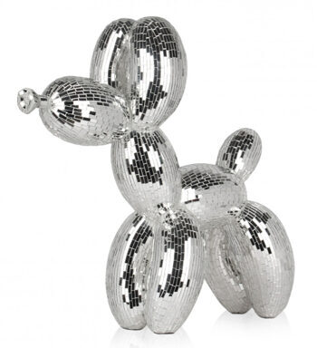 Design sculpture balloon dog - silver