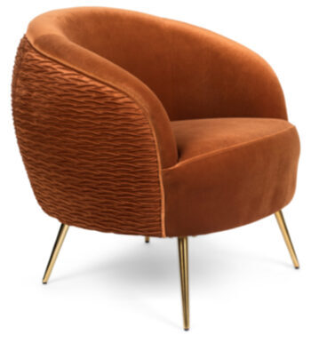 Design armchair "So Curvy" - Orange