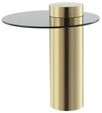 Lake Side Table - Gold/Grey