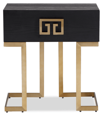 Side table "Nobbu" 60 x 65 cm - brass