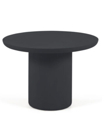 Table de jardin "Taimi" en ciment Ø 110 cm - Noir