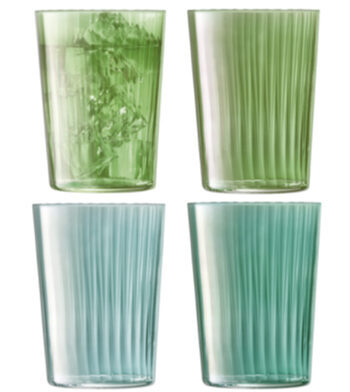Mundgeblasene Gläser Gems Jade 560 ml (4er-Set)