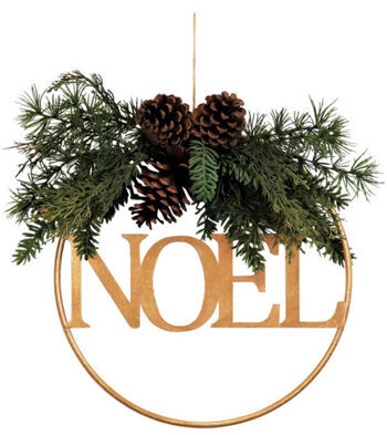 Large Christmas wreath "Noel" Ø 35.5 cm