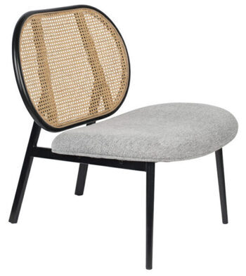 Design armchair Spike Natural/Grey