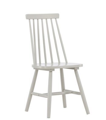 Solid wood chair "Lönneberga II" - light gray