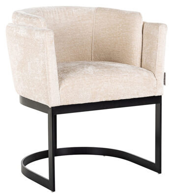 Design armchair "Emerson" - White Chenille