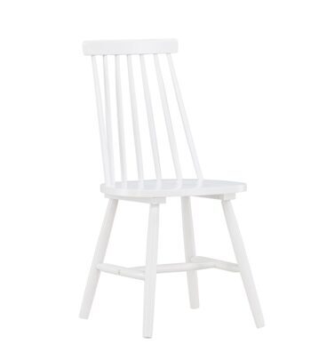 Solid wood chair "Lönneberga II" - White