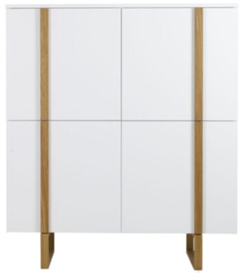 Highboard Birka White 118 x 135 cm