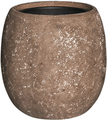 Pot de fleurs intérieur/extérieur "Polystone Coated Plain Balloon" Ø 42/ H 42 cm - Rock