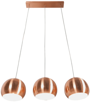 Lampe à suspendre "Cooper Ball" 65 x 128 cm
