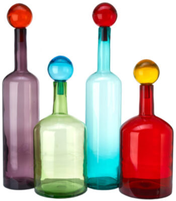 4-tlg. XXL-Set Bubbles & Bottles 87 cm - Multicolor