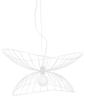 Flexible pendant lamp "Ray" Ø 70 cm - White