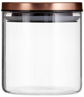Storage jar "Freska Copper" 550 ml borosilicate glass