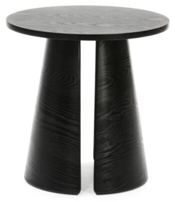 Beistelltisch Tisch Cep Black Ø 50 cm